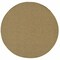 Homeroots 8 ft. Round Solid Tan Indoor & Outdoor Area Rug 389471 - alternate 1